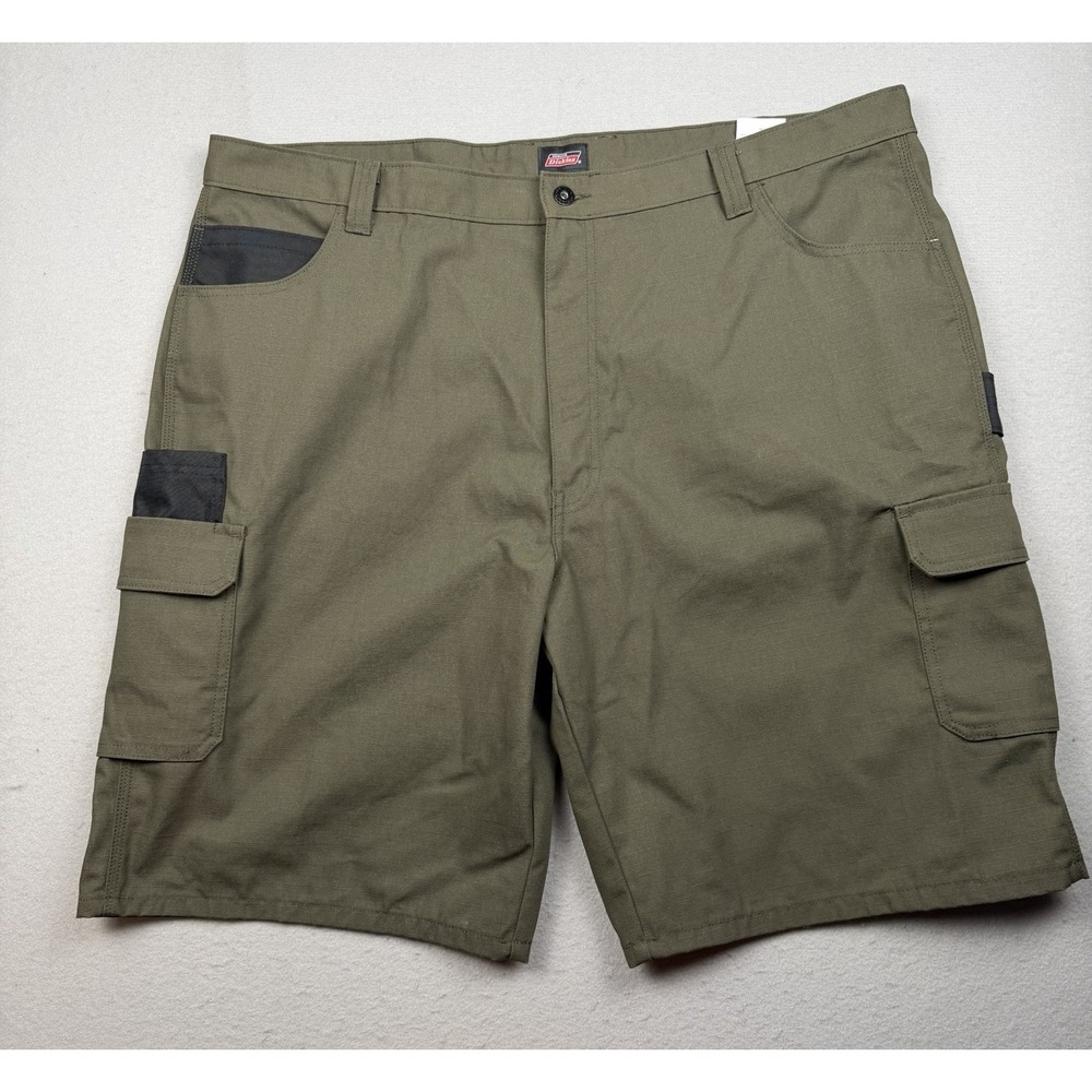 Men's Dickies Ripstop Ultimate Cargo Shorts Moss Size 44 Excellent Condition